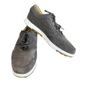 FootJoy Men's Size 11 Gray Suede Spikeless Golf Sneakers Lace Up‎